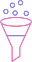 Funnel Linear Two Colour Icon vector