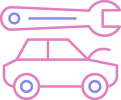 Body Repair Linear Two Colour Icon vector