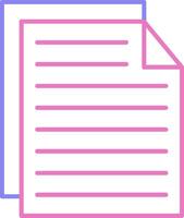 Notes Linear Two Colour Icon vector