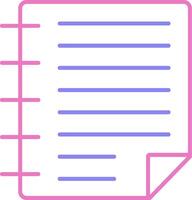 Task Linear Two Colour Icon vector