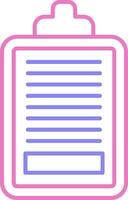 Task Linear Two Colour Icon vector