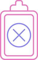 Wrong Linear Two Colour Icon vector