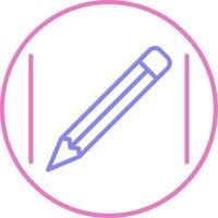 Pencil Linear Two Colour Icon vector