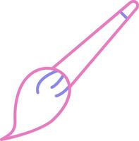 Brush Linear Two Colour Icon vector