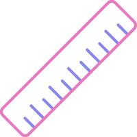 Ruler Linear Two Colour Icon vector