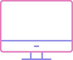 Secreen Linear Two Colour Icon vector