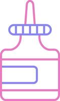 Glue Linear Two Colour Icon vector