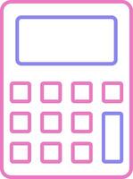 Calculator Linear Two Colour Icon vector