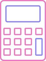 Calculator Linear Two Colour Icon vector