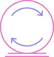 Reload Linear Two Colour Icon vector