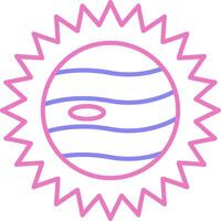Eclipse Linear Two Colour Icon vector