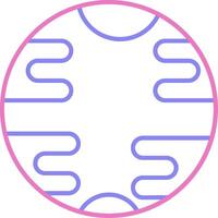 Uranus Linear Two Colour Icon vector