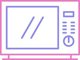 Microwave Linear Two Colour Icon vector