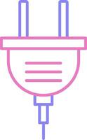 Power Plug Linear Two Colour Icon vector