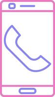 Phone Linear Two Colour Icon vector