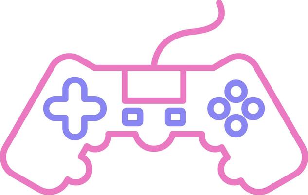 Video Game Linear Two Colour Icon
