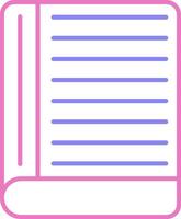 Contact Book Linear Two Colour Icon vector