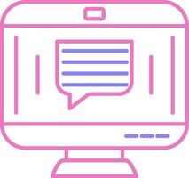Communication Linear Two Colour Icon vector