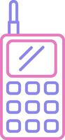 Walkie Talkie Linear Two Colour Icon vector