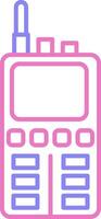 Walkie Talkie Linear Two Colour Icon vector