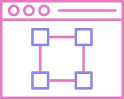 Text Editor Linear Two Colour Icon vector