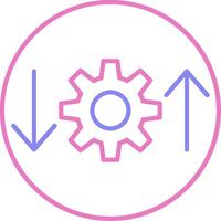 Process Linear Two Colour Icon vector
