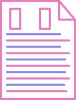 Project Management Linear Two Colour Icon vector