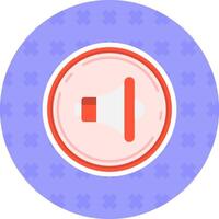 Volume Flat Sticker Icon vector