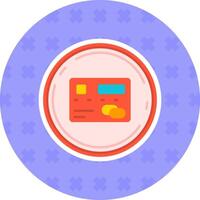 Pay Flat Sticker Icon vector