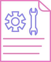 Technical Support Linear Two Colour Icon vector