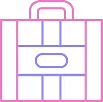 Suitcase Linear Two Colour Icon vector