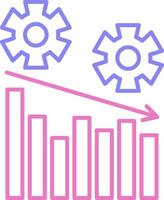 Management Linear Two Colour Icon vector