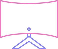 Computer Linear Two Colour Icon vector