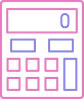 Calculator Linear Two Colour Icon vector