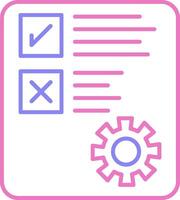 Document Linear Two Colour Icon vector