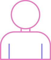 User Linear Two Colour Icon vector