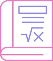 Book Linear Two Colour Icon vector
