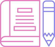 Book Linear Two Colour Icon vector