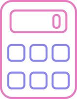 Calculator Linear Two Colour Icon vector