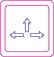 Resize Linear Two Colour Icon vector