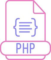 Php Linear Two Colour Icon vector