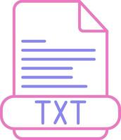 Txt Linear Two Colour Icon vector