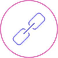 Link Linear Two Colour Icon vector
