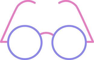 Eyeglasses Linear Two Colour Icon vector