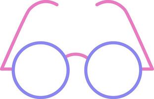 Eyeglasses Linear Two Colour Icon vector