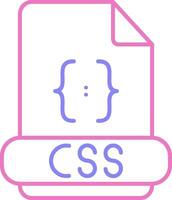 Css Linear Two Colour Icon vector