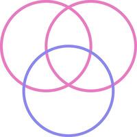 Diagram Linear Two Colour Icon vector