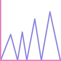 Graph Linear Two Colour Icon vector