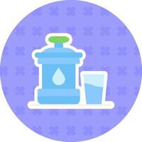 Zamzam Flat Sticker Icon vector