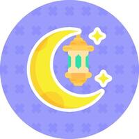 Ramadan Flat Sticker Icon vector